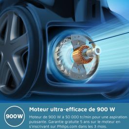 Philips Aspiradora sin bolsa FC9330/09 - 900W - Filtro HEPA 13 - Tecnología PowerCyclone 5