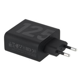 Motorola Cargador Pared Dual Turbo Power Gan 125W USB-C con Cable Negro