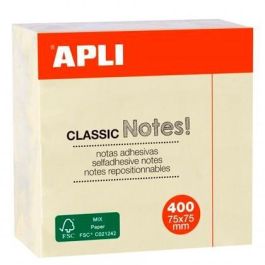 Apli Notas Adhesivas Classic 75x75 mm Cubo De 400H Amarillo Precio: 1.49999949. SKU: B15Q3EKCA8