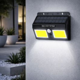 LED Aplique Solar IP65 LUM-YC-SW8019-COB con Sensor PIR Batería 3.7V 1.200mAh Luz Exterior Precio: 10.50000006. SKU: B1AEM98QJQ