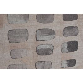 DKD Home Decor Cuadro Scandi de Yute y Ps Beige/Blanco 100x100 cm
