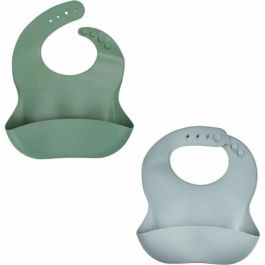 Thermobaby AAAMI10102 Set de 2 Baberos de Silicona Verde Cactus y Gris Precio: 28.69000024. SKU: B13LPQEXP4