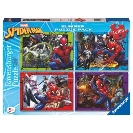 RAVENSBURGER Puzzle Spiderman Marvel 4x100 piezas, Múltiples Puzzles para Niños y Niñas, Edad: +5 Años Precio: 15.49999957. SKU: B179DWXYKA