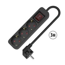 Regleta Enchufes 3 Tomas con Interruptor TM Electron 3680 W Negro (3 m) Precio: 8.49999953. SKU: B15YMGV2WY