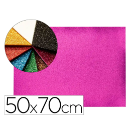 Liderpapel Goma eva con purpurina biodegradable 50x70cm, espesor 2 mm, color violeta Precio: 29.6899999. SKU: B1GVA8D55K