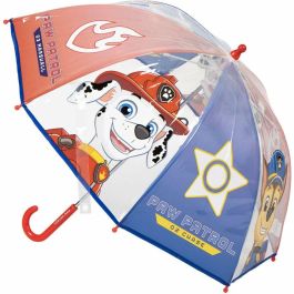 Cerdá Paraguas Manual Transparente Tipo Burbuja POE Paw Patrol 45 cm Azul para Niños +3 años