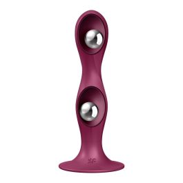 Satisfyer Dildo Double Ball-R Rumbly Kinetic Sensation Color Rojo