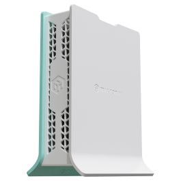 MikroTik L41G-2axD hAP Router de Sobremesa Wi-Fi 6 (802.11ax) Banda 2.4 GHz, 4x Gigabit LAN, Puerto USB, RouterOS, Color Verde/Blanco