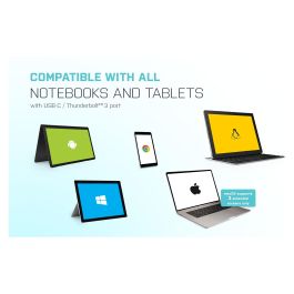 Hub USB i-Tec C31QUATTRODOCKPD Negro