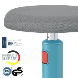 Taburete Ergonómico Leitz Ergo Cosy Active Azul Plástico
