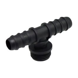 Aqua Control T Mixta para Tubos Ø16 mm a Rosca 1/2 Pulg, Polipropileno, Negro, 3 Unidades Precio: 2.50000036. SKU: B1FB5FPLPT