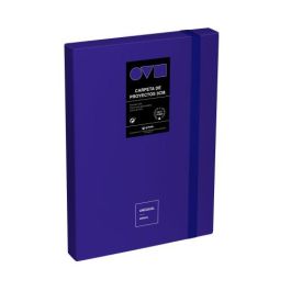 Grafoplás 91271030. Caja de Proyectos Unequal Minimal de Polyfoam Azul, Folio, Cierre con Goma, Lomo 30mm Precio: 15.49999957. SKU: B14K5LGLF5