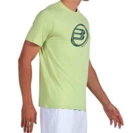 Camiseta de Manga Corta Hombre Bullpadel Lande 159 Verde limón Pádel 46-47