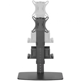 AISENS - SOPORTE DE MESA ECO GIRATORIO E INCLINABLE PARA MONITOR/TV Y MINI PC 8KG DE 17-32, NEGRO