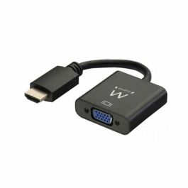 Ewent EW9864 Adaptador Convertidor de Video HDMI a VGA con Audio 3.5mm HDMI Macho a VGA Hembra 0.2 m Full HD 1920x1200 Negro
