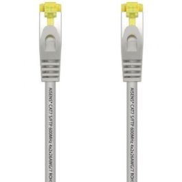 Aisens Cable de Red Latiguillo RJ45 LSZH Cat.7 600MHz S-FTP PIMF AWG26 Gris 25 cm - Compatible con 10Gbit/s, Libre de Halógenos