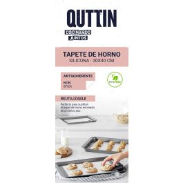 Quttin Tapete de Horno de Silicona Antiadherente 30 x 40 cm para Cocina y Repostería Reutilizable (24 Unidades)