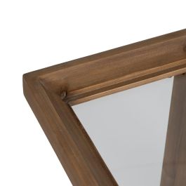 Mesa auxiliar Natural Cristal Templado Madera de abeto 50 x 38 x 60 cm