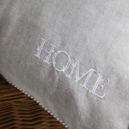 Today TOD1700240918320 Cojín Charme Chambray con Petite Broderie Capucine 40x40 cm