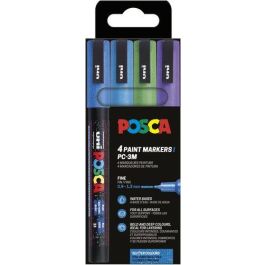 Marcador T.Opaca No Perm. Uni Posca 0,9 (Pc-3M) Purpurina Colores Frios Estuche De 4 Precio: 13.89000019. SKU: B16FC43N5E