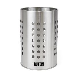 Bote de utensilios de acero inoxidable Quttin 10x16.5 cm (12 Unidades) Bote de utensilios de acero inoxidable Quttin 10x16.5 cm (12 Unidades)