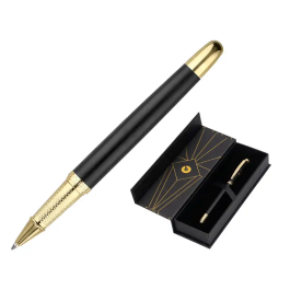 Belius Soiree Bolígrafo de Aluminio Negro y Dorado Tinta Azul Diseño Art Deco Precio: 14.69000016. SKU: B13QYE4LZC