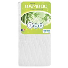 Colchón para bebé de Bambú - YOOPIDOO - 60x120 cm - Viscosa suave y absorbente - Reversible - Desenfundable Colchón para bebé de Bambú - YOOPIDOO - 60x120 cm - Viscosa suave y absorbente - Reversible - Desenfundable