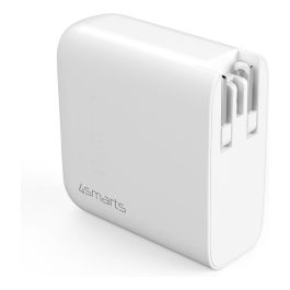 4smarts GaN Flex 65W Cargador Rápido con 2 USB-C y 1 USB-A, Blanco