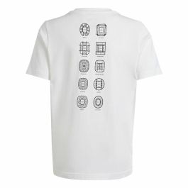 Camiseta de Manga Corta Adidas EURO 24 Blanco