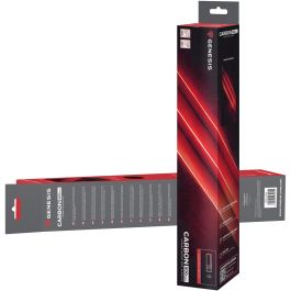 Genesis Carbon 500 Maxi Flash G2 Alfombrilla de ratón gaming XL 900x450mm Negro Rojo, superficie SPEED, antideslizante, resistente al agua