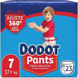 Dodot PANTS Pañal Braguita Talla 7 (17+ kg) - Pañales desechables para bebés con protección fugas y piel seca 23 unidades