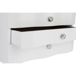 DKD Home Decor Joyero Romántico Blanco Gris 17 x 16 x 27 cm