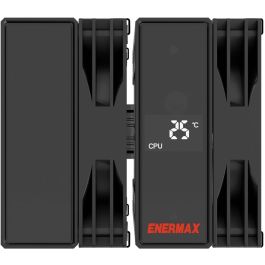 Enermax ETS-T60D Refrigerador de aire para CPU, Ventilador de 12 cm, Negro, para Procesadores de hasta 280W TDP