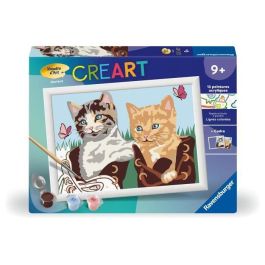 CreArt Kids 18 x 24 cm, Kit de pintura por números "Gatitos y zapatos", A partir de 7 años, 25528, Ravensburger CreArt Kids 18 x 24 cm, Kit de pintura por números "Gatitos y zapatos", A partir de 7 años, 25528, Ravensburger
