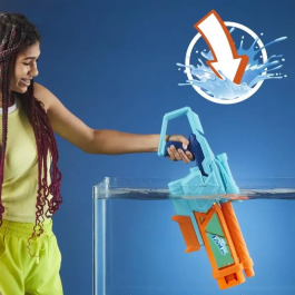 Hasbro Nerf Super Soaker Lanzador de Agua Mega Dunk-Fill G0999 Fácil de Llenar 1 Litro