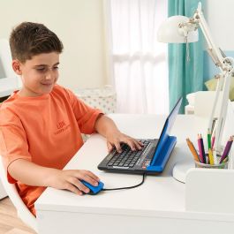 V-Tech 80-581247 Genio XL Bilingüe - Portátil Educativo con 160 Actividades (Español/Inglés), Teclado QWERTY +5 años