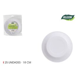 Set de 25 platos de cartón rojo y soja 18 cm Algon (36 Cajas) Precio: 31.89000012. SKU: B1259JWPDD