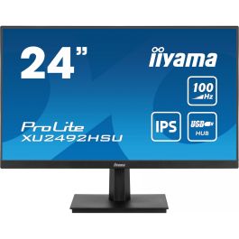 Iiyama Monitor 24" ProLite Slim XU2492HSU-B6, IPS, 100Hz, 0.4ms, USB, HDMI, DisplayPort