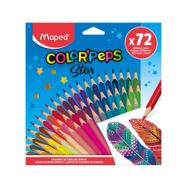 Lapices De Colores Maped Color Peps Star Estuche De 72