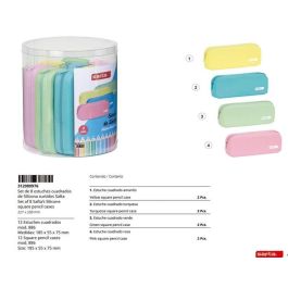 Safta Set 8 Portatodos Cuadrados Silicona Colores Surtidos 812089886