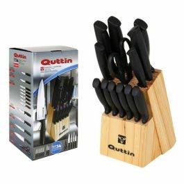 Set de Cuchillos con Soporte de Madera Quttin 47718 (14 pcs) 14 Piezas (2 Unidades)