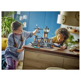 LEGO 60419 City Prisión de Policía de Aguas Profundas Juguete con Helicóptero Barco 7 Minifiguras Figura de Perro