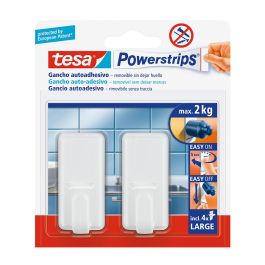 Tesa Powerstrips Classic Blanco 58010 - Colgador sin herramientas hasta 2kg
