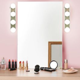 Cosmetic Club Barra Luminosa Led Con Ventosas 4 Bombillas Tipo Hollywood Pilas AA 30,5x6,5 cm