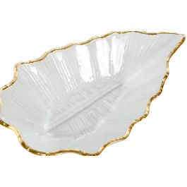 Centro Mesa Alpino DKD Home Decor Transparente Dorado 17 x 7 x 30 cm