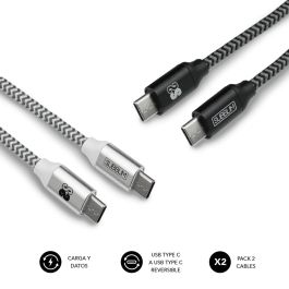 SUBBLIM 2X Premium Cable USB C to USB C Alu Black/Silver Precio: 7.49999987. SKU: B15FKT4RD3