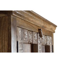 Giner y Colomer Armario de Madera de Mango 180 x 100 x 45 cm con Detalles Esculpidos a Mano
