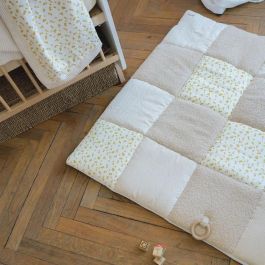 Alfombra de juego - DOMIVA - Luna de Miel - Patchwork - Aro de madera y luna decorativa Alfombra de juego - DOMIVA - Luna de Miel - Patchwork - Aro de madera y luna decorativa