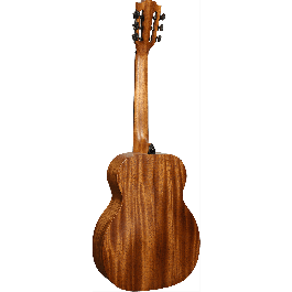 LAG Guitarra Acústica Escapade Nylon A/E- Natural Travel Clásica Electrocústica, Tapa Cedro Rojo Macizo, Acabado Satinado