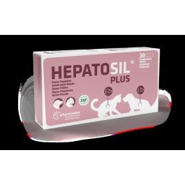 Pharmadiet Hepatosil Plus Razas Pequeñas 30 Comprimidos, Suplemento Hepático para Perros y Gatos